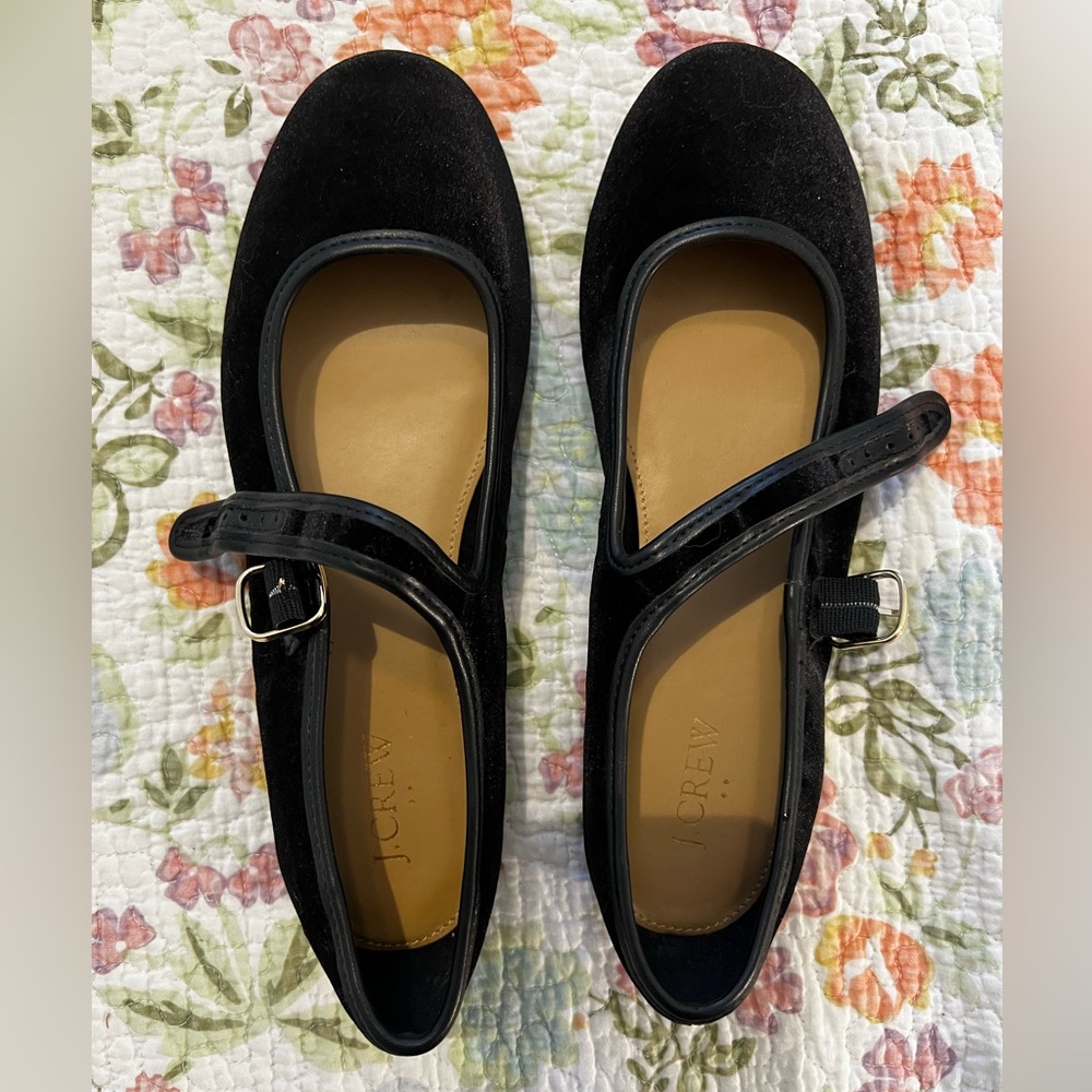 J. Crew Black Leather Flats Timeless Style